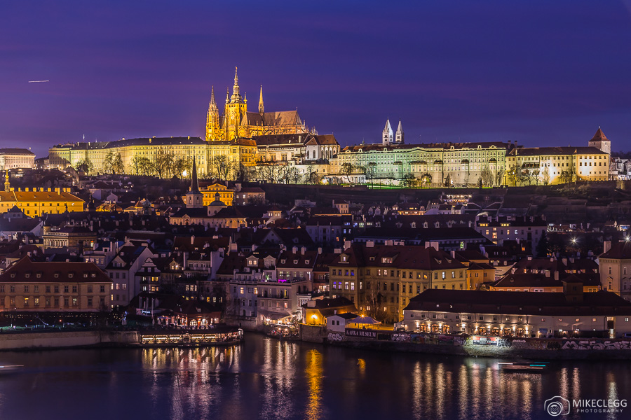 Prague Skyline at night