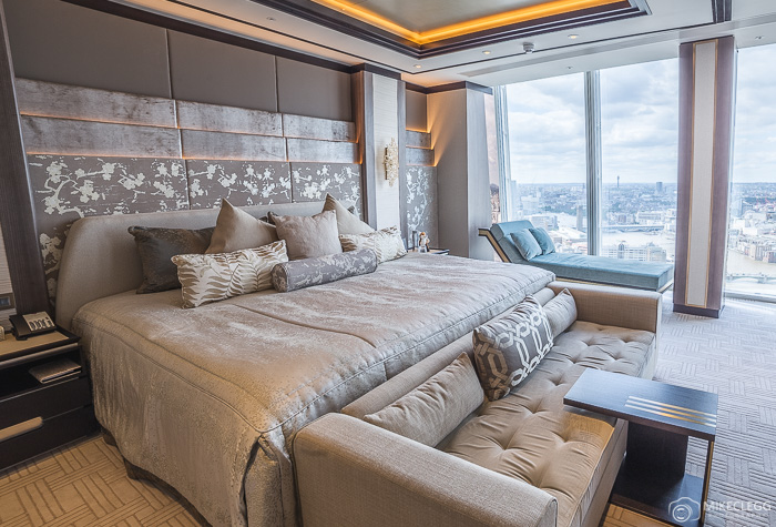 Main bedroom in the Shangri-La Suite