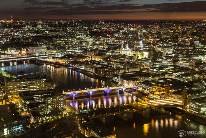 Night views from Shangri-La At The Shard