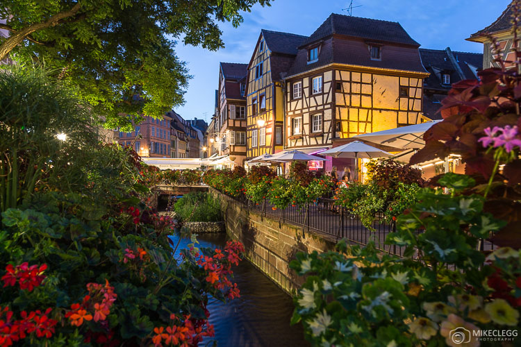 Architecture in Colmar at night