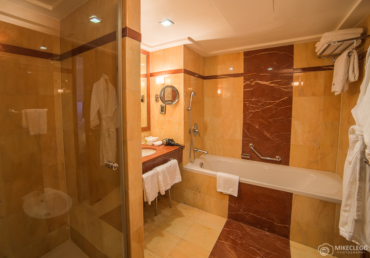 Bathroom at the Westin Zagreb