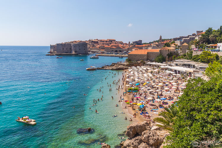 Banje Beach in Dubrovnik