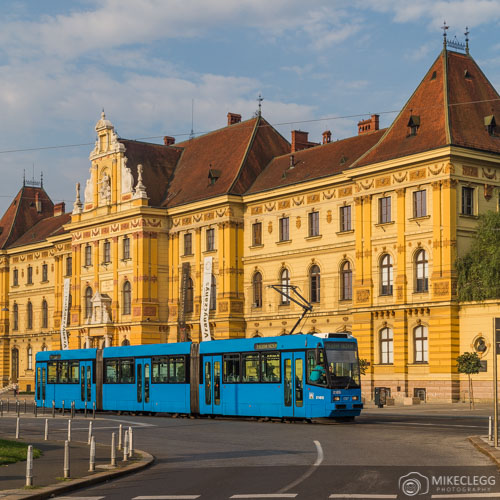 Blue Trams in Zagreb