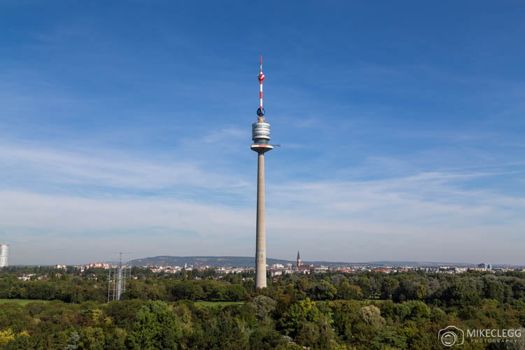 Donau Tower and the Donau Park