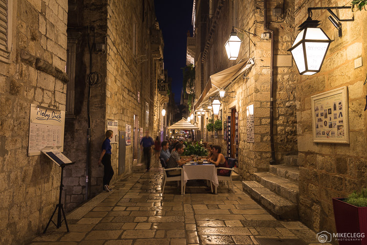 Old Town Dubrovnik at night