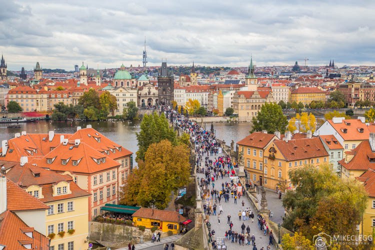 View from Lesser Town Bridge Tower, Prague