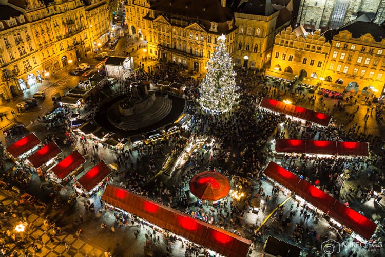 View from Prague Old Town Hall Tower