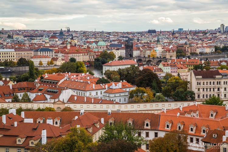 View from walls of Prague Castle