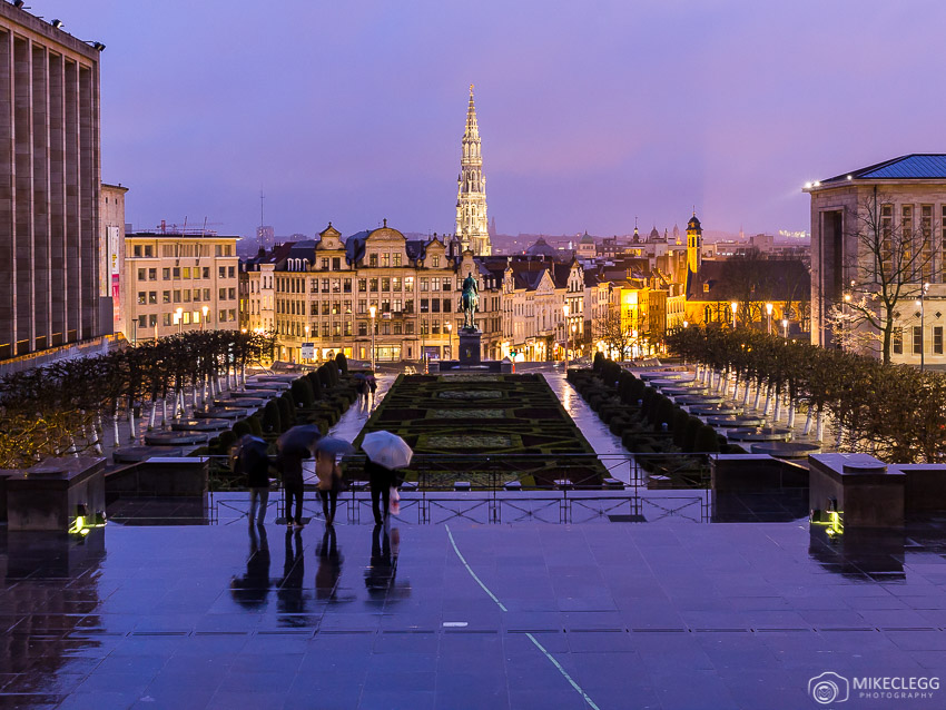 Brussels at night, Belgium