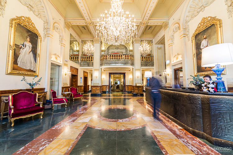 Grand lobby of Hotel Imperial Vienna