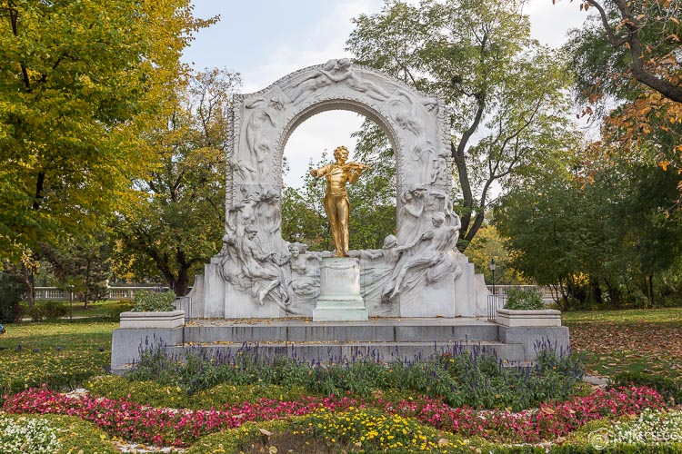 Monument for Johann Strauss in Stadtpark