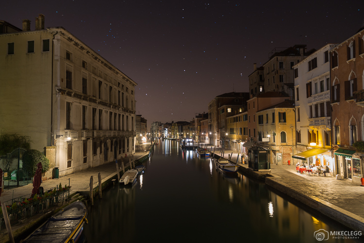 Venetian Lagoon at night.