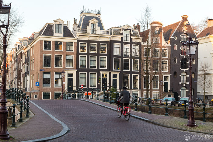 Cyclists in central Amsterdam