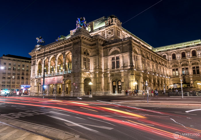 Staatsoper exterior at night