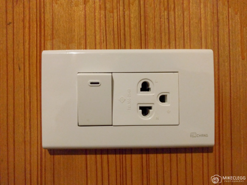 Plug sockets in Thailand