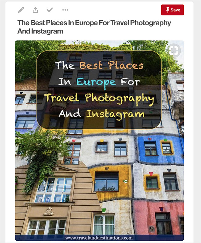 Pinterest Pin Saving Screenshot
