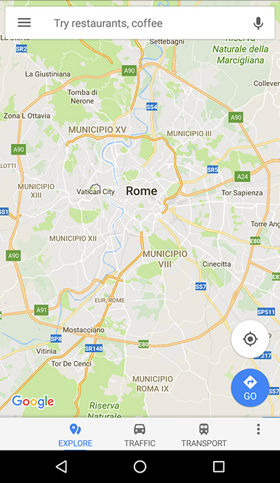 Google Maps - App Screenshot - Android