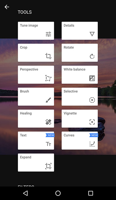 Snapseed App Screenshot - Android