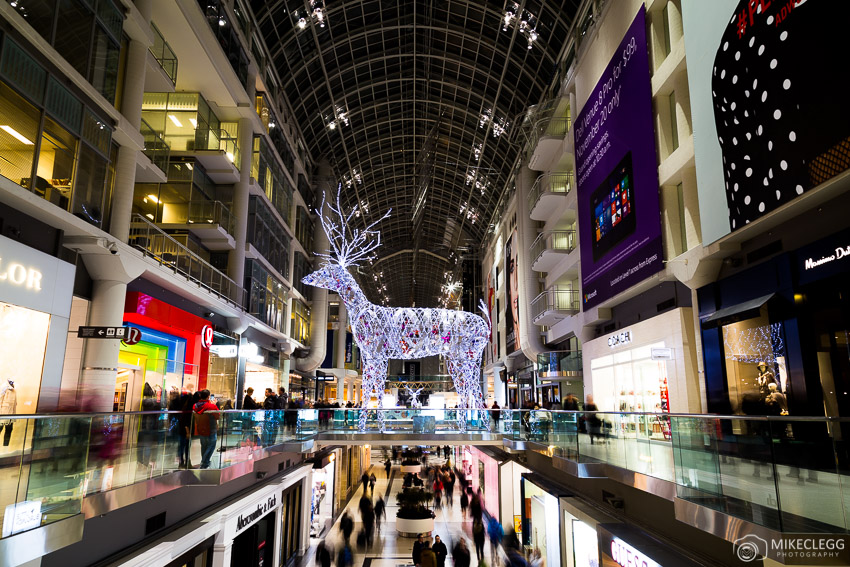 Toronto Eaton Centre at Christmas