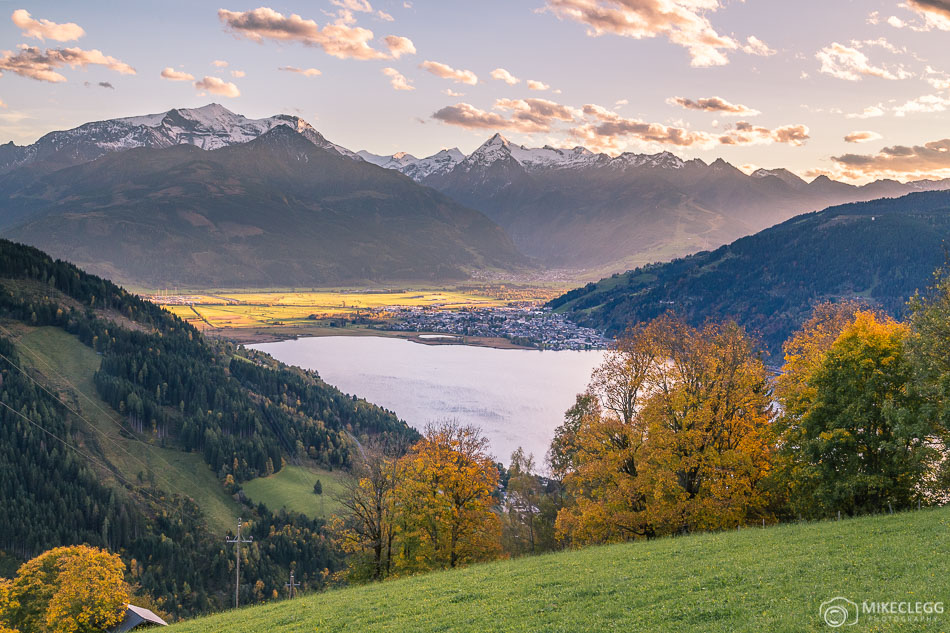 Summer Adventures at Zell am See-Kaprun in Austria Views of Lake Zell, Austria at Sunset
