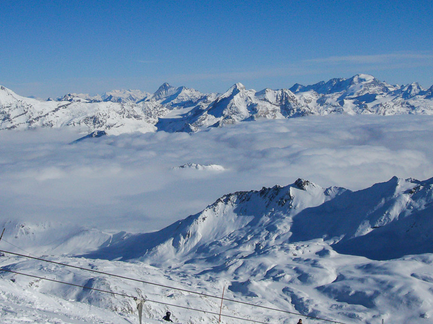 Mountain views from Tignes Ski resort