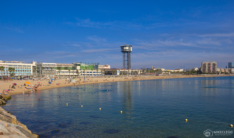 Barceloneta Beach during the day