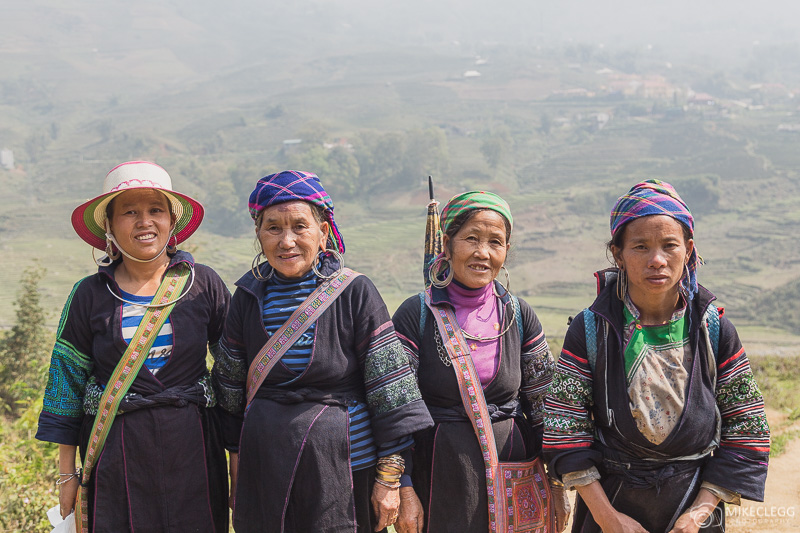 Group of local tribe ladies in Sapa