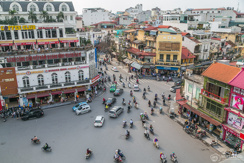Hanoi Traffic high view