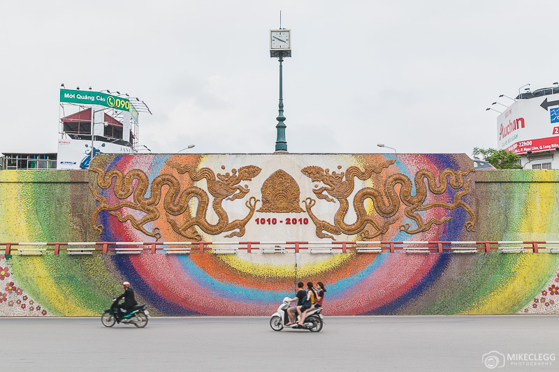 Mosaic along Yen Phu