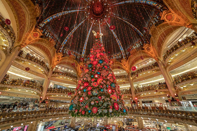 Galeries Lafayette at Christmas time
