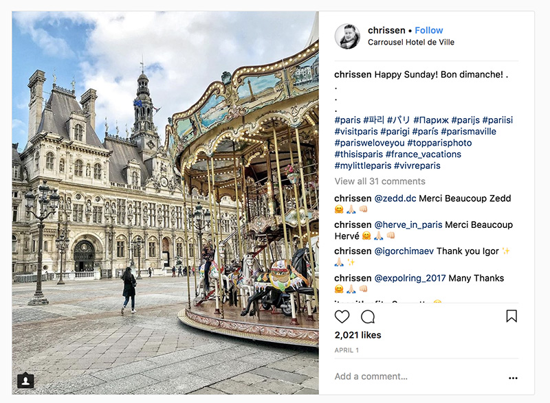 Hôtel de Ville via @chrissen on Instagram