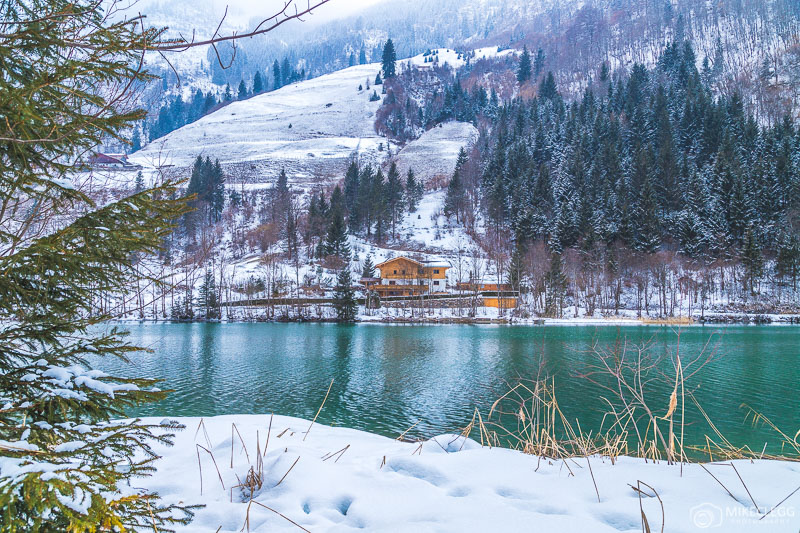 Lake Klammsee in the winter