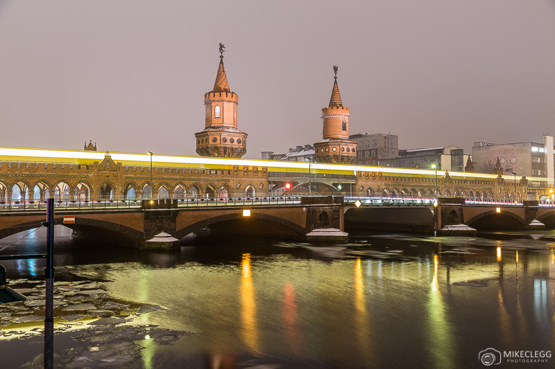 Oberbaumbrücke at night in Berlin