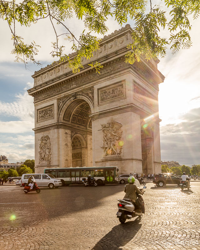 Place Charles de Gaulle and Arc de Triomphe