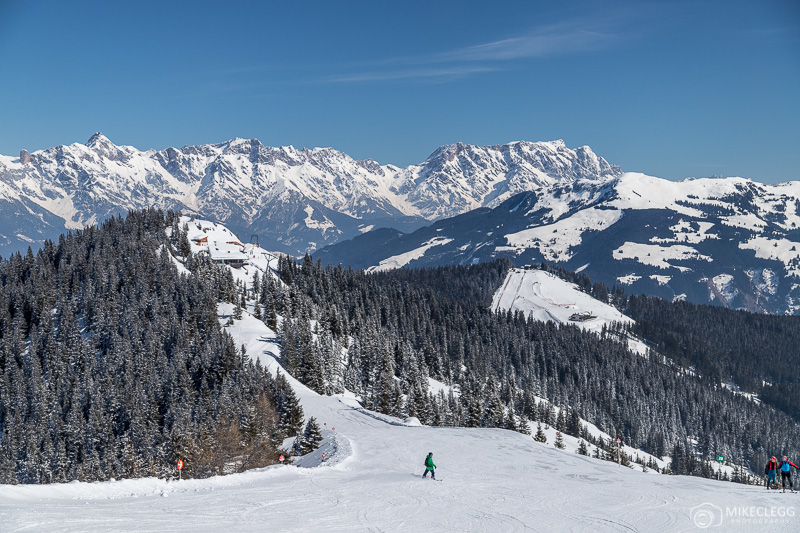 Ski runs up Schmittenhöhe in Zell am See
