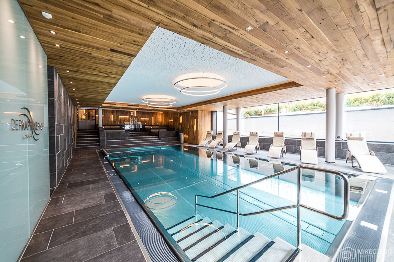 The pool at Hotel Kaprunerhof in Austria