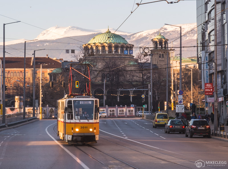 View towards towards Vitosha mountain from Banya Bashi