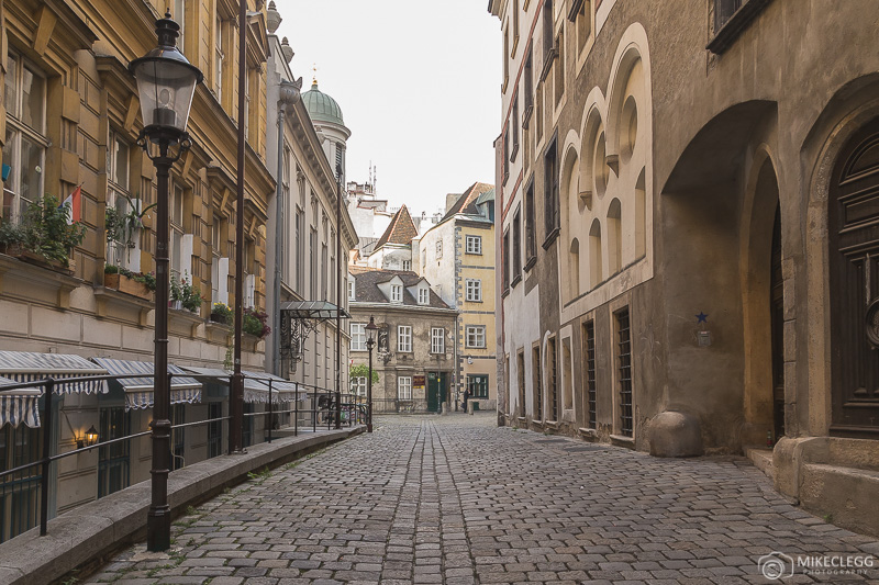 Cobbled streets in Vienna Innere Stadt