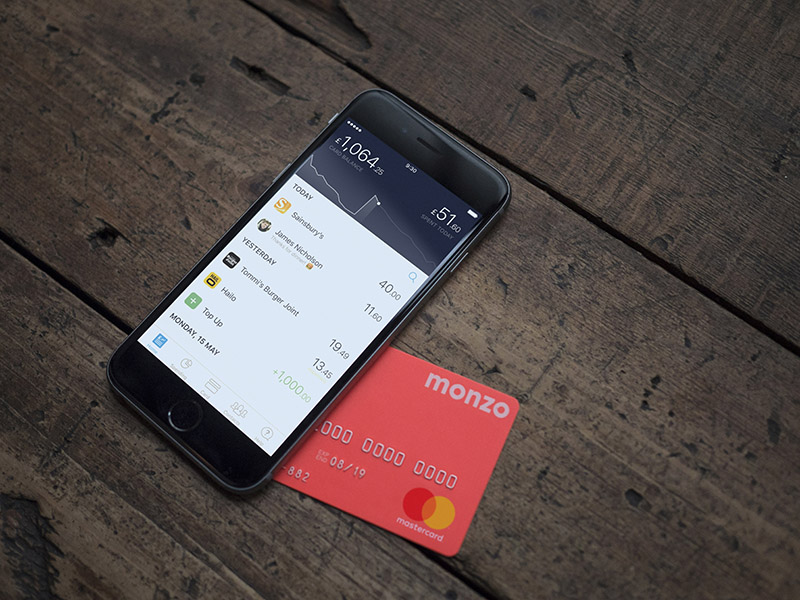 Monzo card and phone