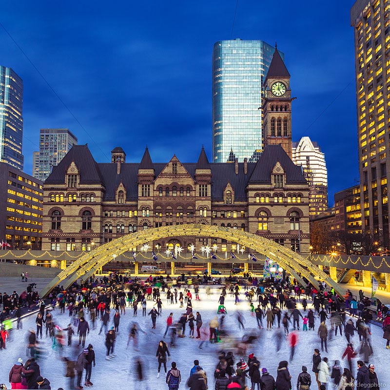Ice Skating during the winter - By @mikecleggphoto :TravelAndDestinations