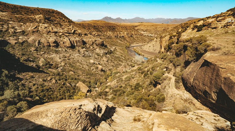 Overlooking Lesotho, heading to find the Bushman Paintings - Lesotho