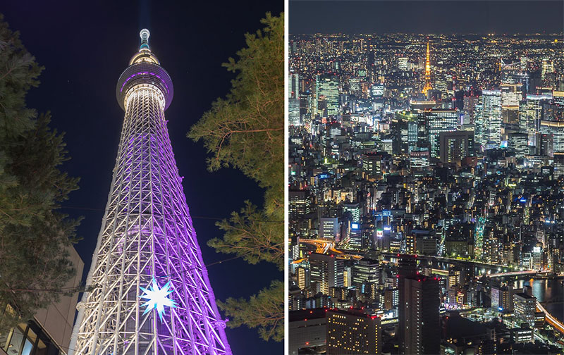 Tokyo-Skytree-and-views-at-night