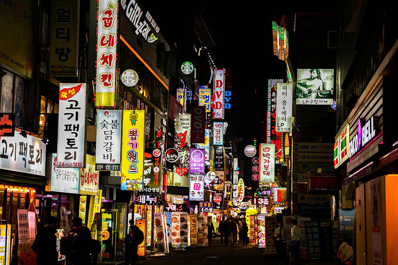 Nightlife in Jongno, South Korea