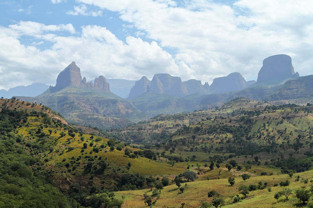 Simien Mountains landscapes