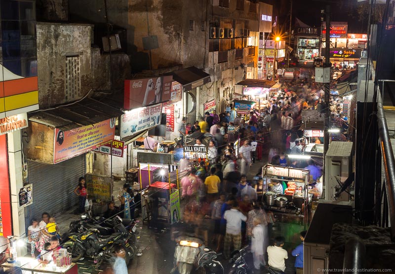 Busy street scenes and blur in India