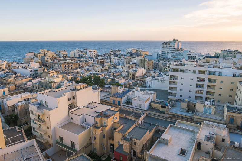 Rooftops and architecture in Sliema