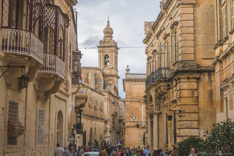 Streets and architecture in Mdina
