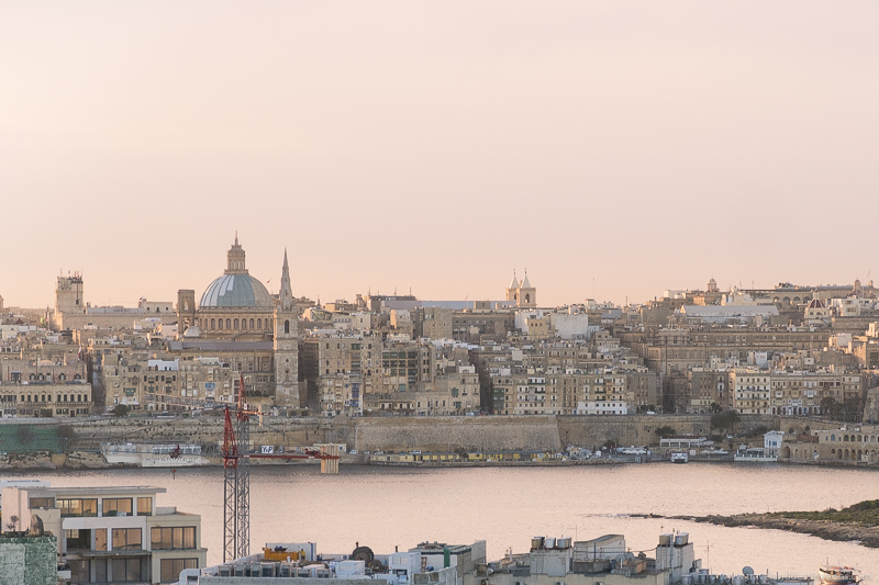 Valletta Skyline from Sliema