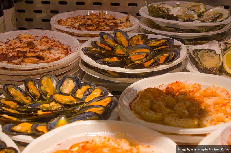 Food at Mercado San Miguel