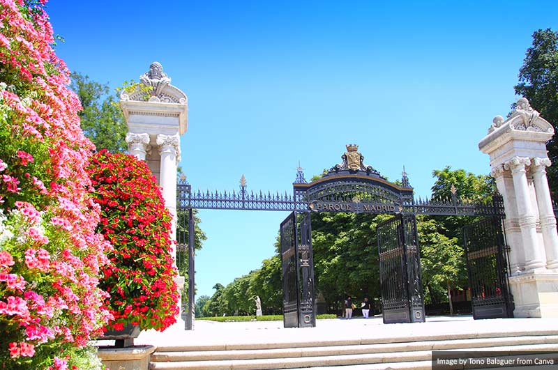 Retiro Park Door Madrid